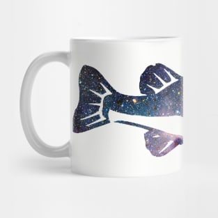 Largemouth Bass in Space and Stars Mug